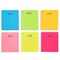 6 Pack Small To Do List Sticky Notes, Daily Planning Notepad for Memos, 6 Neon Colors (3 x 3.5 In)